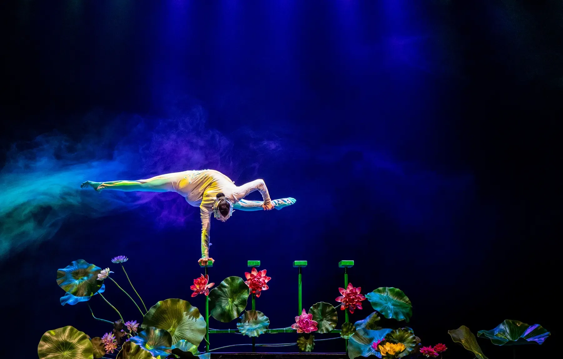 自贡杂技荷尖上舞蹈的小精灵柔术与力量的巧妙融合